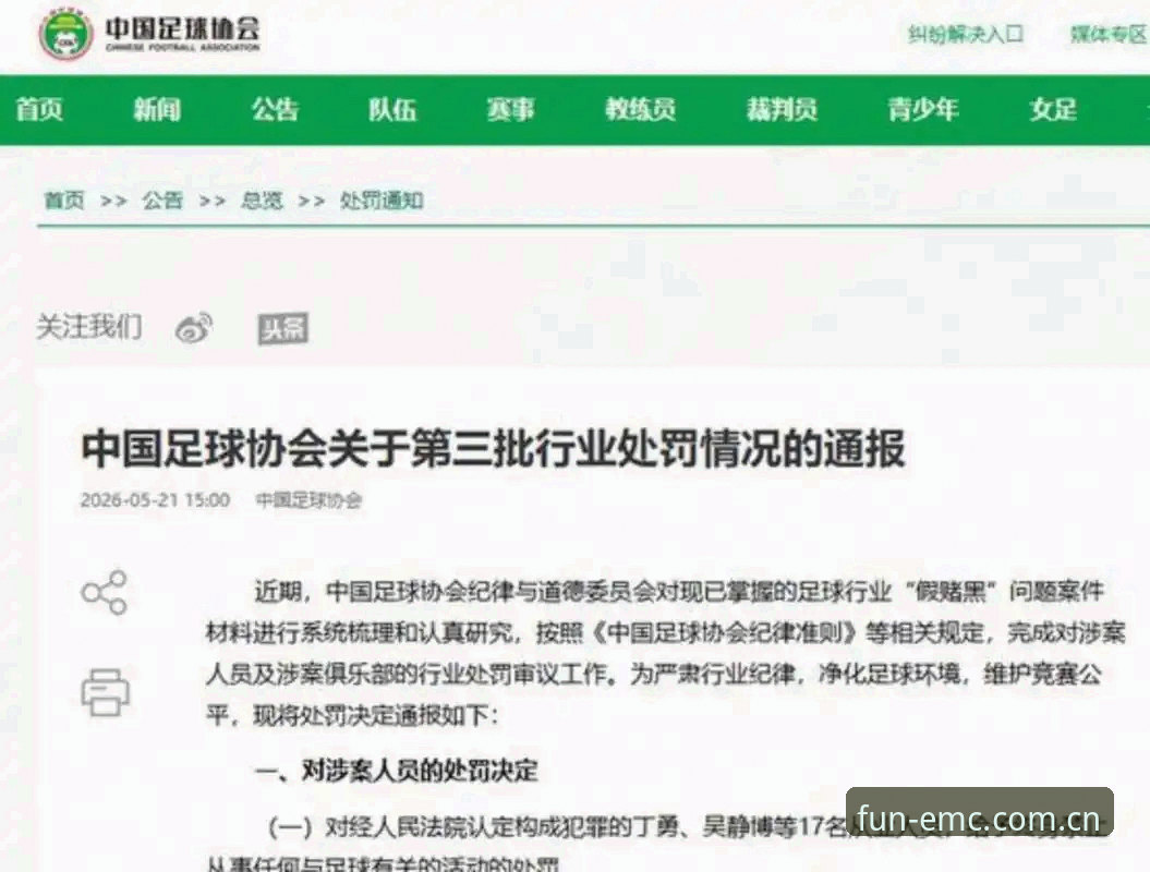 3个关键看点解读中国足协第三批禁足名单的行业影响
